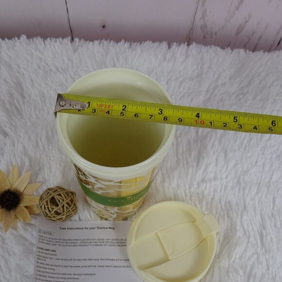 Kate Spade GOLDEN FLORAL Thermal Tumbler Coffee Beverage Mug NEW - Picture 8 of 8